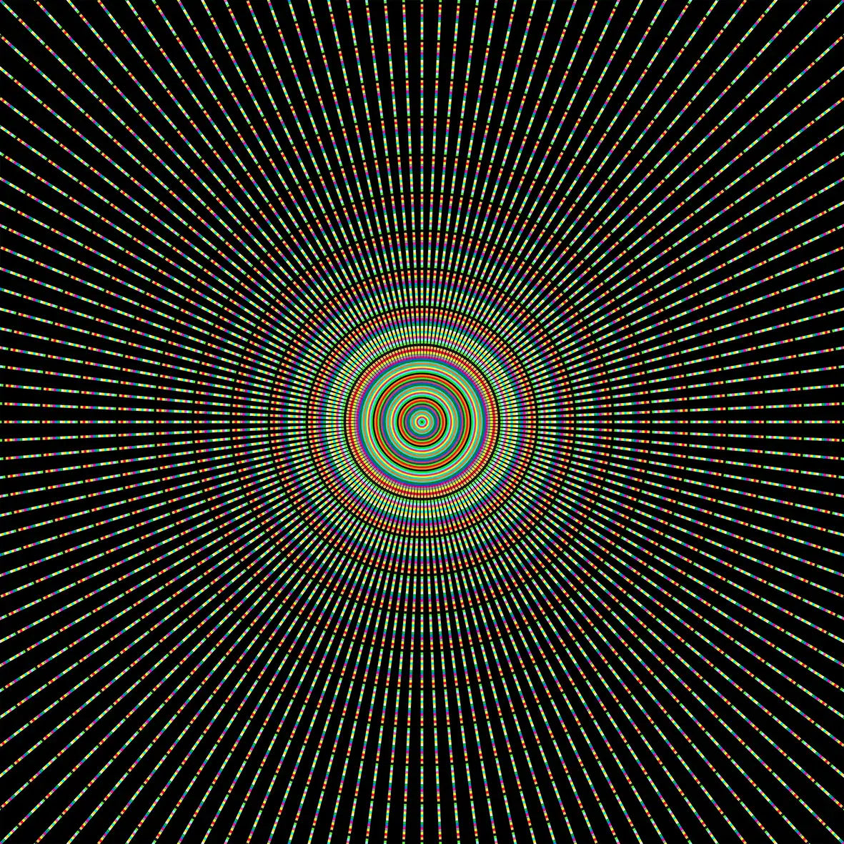 Illusion_Kunst_Strahlen_Zentral