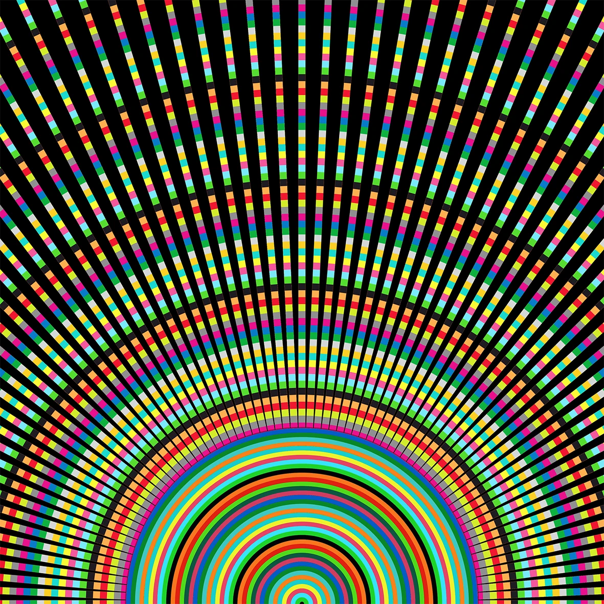 Illusion_Kunst_Strahlen_Zentral